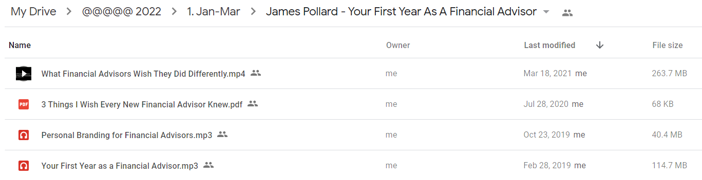 James Pollard – Your First Year As A Financial Advisor