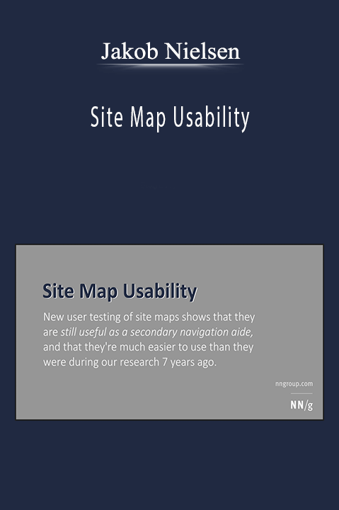 Jakob Nielsen - Site Map Usability
