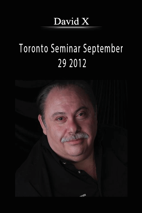 David X - Toronto Seminar September 29 2012