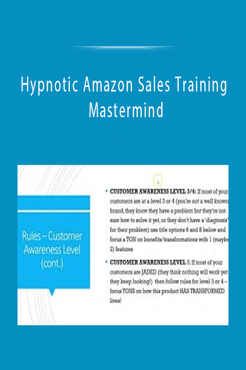 Hypnotic Amazon Sales Training Mastermind