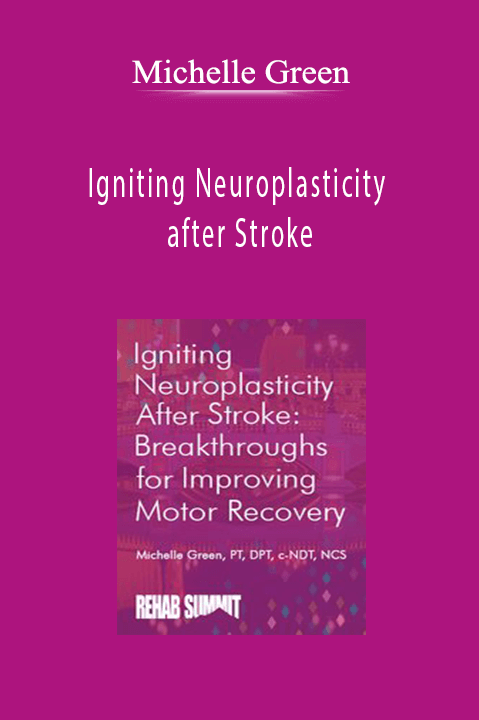 Igniting Neuroplasticity after Stroke: Breakthroughs for Improving Motor Recovery - Michelle Green