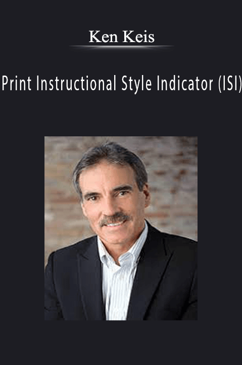 Ken Keis - Print Instructional Style Indicator (ISI).