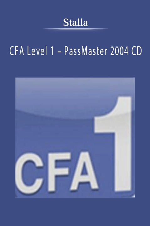 Stalla – CFA Level 1 – PassMaster 2004 CD