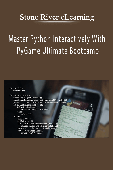 Stone River eLearning - Master Python Interactively With PyGame Ultimate Bootcamp