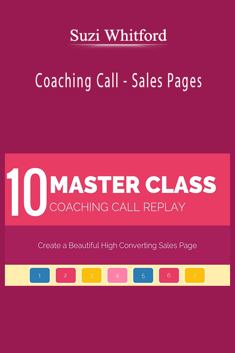 Suzi Whitford - Coaching Call - Sales Pages