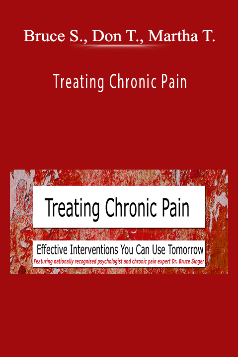 Treating Chronic Pain Effective interventions you can use tomorrow - Bruce Singer, Don Teater, Martha Teater