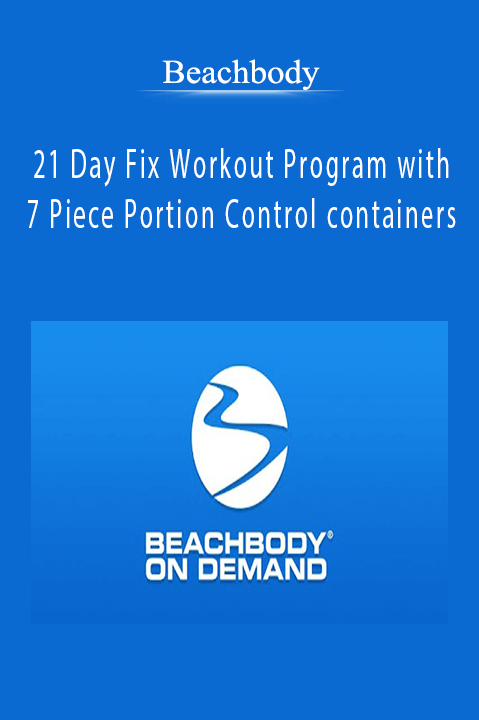 Beachbody - Beachbody 21 Day Fix Workout Program with 7 Piece Portion Control containers.