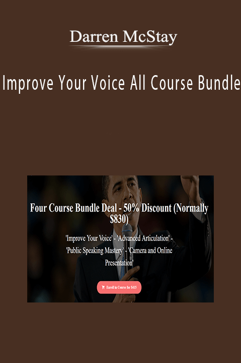 Darren McStay – Improve Your Voice All Course Bundle