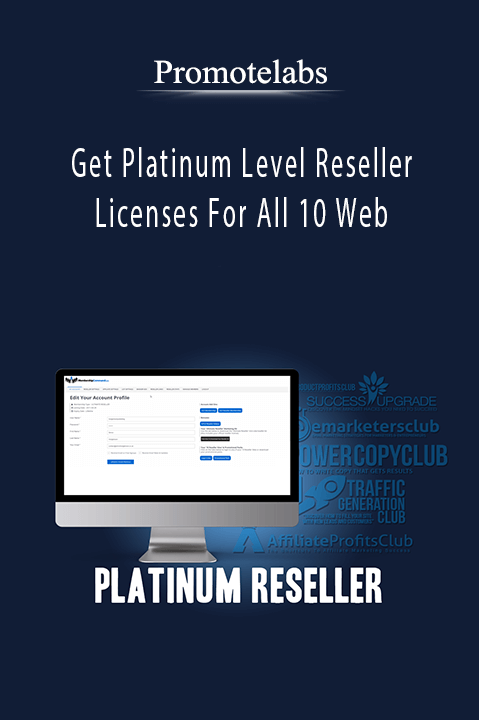 Promotelabs - Get Platinum Level Reseller Licenses For All 10 Web.